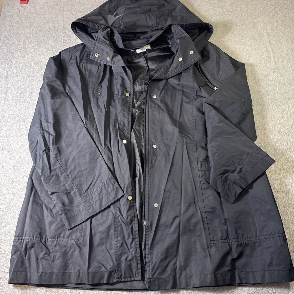 IZZY OUTWEAR mid weight poly/cotton blend XL jacket Removable Hood